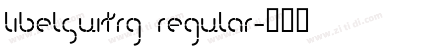 LibelSuitRg Regular字体转换